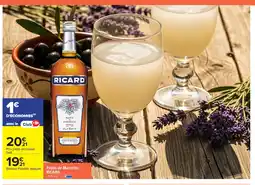 Carrefour Market RICARD Pastis de Marseille offre