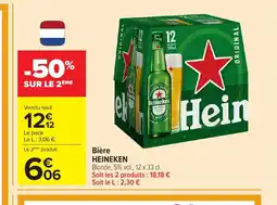 Carrefour Market HEINEKEN Bière offre