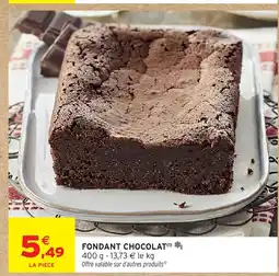 Intermarché Hyper Fondant chocolat offre
