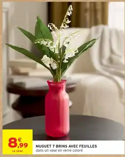 Intermarché Hyper Muguet 7 brins avec feuilles offre