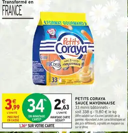 Intermarché Hyper PETITS CORAYA Sauce mayonnaise offre