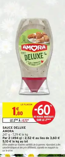 Intermarché Hyper AMORA Sauce deluxe offre