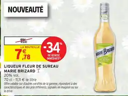 Intermarché Hyper MARIE BRIZARD Liqueur fleur de sureau offre