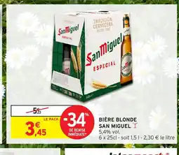 Intermarché Hyper SAN MIGUEL Bière blonde offre
