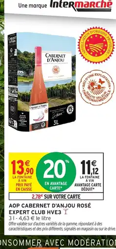 Intermarché Hyper Aop cabernet d'anjou rosé expert club hve3 offre