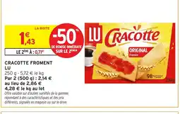 Intermarché Hyper LU Cracotte froment offre