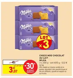 Intermarché Hyper MILKA Choco moo chocolat au lait offre