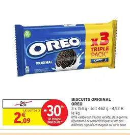 Intermarché Hyper OREO Biscuits original offre