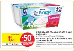 Intermarché Hyper NATURNES P'tit brassé framboise dès 6 mois offre