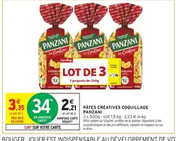 Intermarché Hyper PANZANI Pâtes créatives coquillage offre