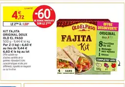 Intermarché Hyper OLD EL PASO Kit fajita original doux offre