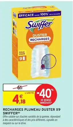 Intermarché Hyper SWIFFER Recharges plumeau duster x9 offre