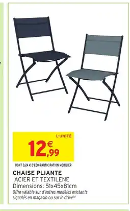 Intermarché Hyper Chaise pliante offre