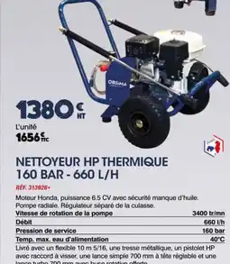 Master Pro Nettoyeur hp thermique offre