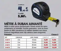 Master Pro Mètre à ruban aimanté offre