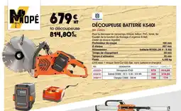 Master Pro Découpeuse batterie k5401 offre