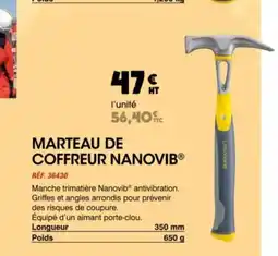 Master Pro Marteau de coffreur nanovib offre