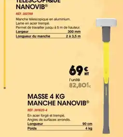 Master Pro Masse manche nanovib offre