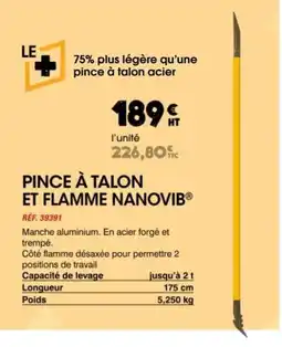 Master Pro Pince à talon et flamme nanovib offre
