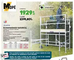Master Pro DUARIB Échafaudage naturoll offre