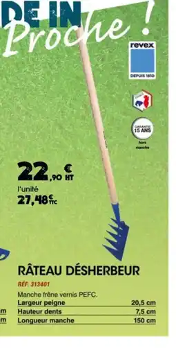 Master Pro Râteau désherbeur offre