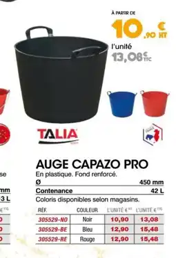 Master Pro TALIA Auge capazo pro offre