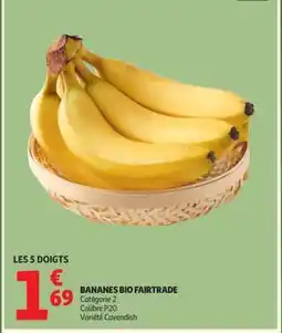 Auchan BANANES BIO FAIRTRADE offre