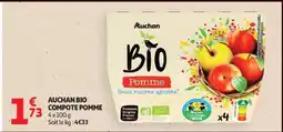 Auchan AUCHAN BIO COMPOTE POMME offre