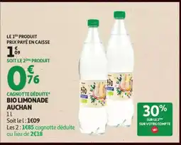 Auchan BIO LIMONADE AUCHAN offre