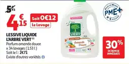 Auchan Lessive liquide L'ARBRE VERT offre