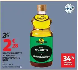 Auchan Sauce Vinaigrette Au Vinaigre Balsamique Tête Noire offre