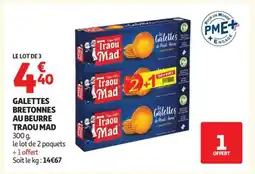 Auchan GALETTES BRETONNES AU BEURRE TRAOU MAD offre