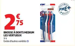 Auchan BROSSE À DENTS MEDIUM LES VERTUEUX offre
