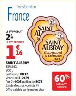 Auchan SAINT ALBRAY offre
