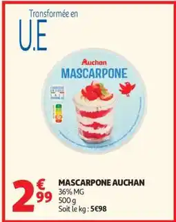 Auchan Mascarpone Auchan offre