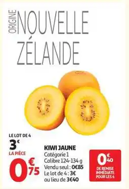 Auchan Kiwi jaune offre