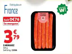 Auchan 5 MERGUEZ offre