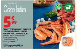 Auchan Crevettes Sauvages Entières Cuites Réfrigérées Filière Auchan Cultivons Le Bon offre