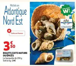Auchan BULOTS CUITS NATURE OU ÉPICÉS offre
