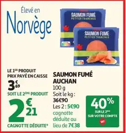 Auchan Saumon Fumé Auchan offre
