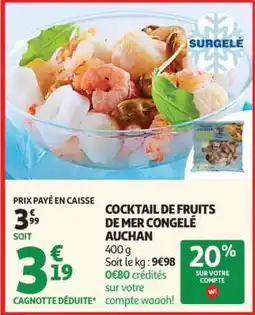 Auchan Cocktail De Fruits De Mer Congelé Auchan offre