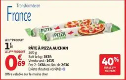 Auchan Pâte À Pizza Auchan offre