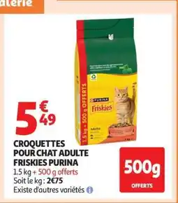 Auchan CROQUETTES POUR CHAT ADULTE FRISKIES PURINA offre