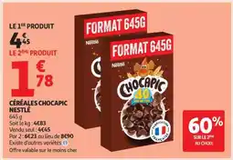 Auchan Céréales Chocapic Nestle offre