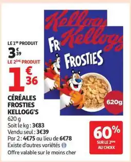Auchan Céréales Frosties Kellogg's offre