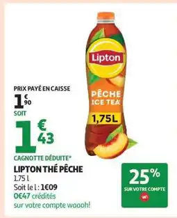 Auchan LIPTON THÉ PÊCHE offre