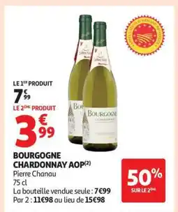 Auchan Bourgogne Chardonnay Aop offre