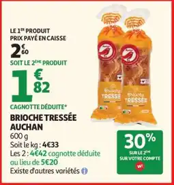Auchan Brioche Tressée Auchan offre