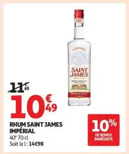 Auchan Rhum Saint James Impérial offre
