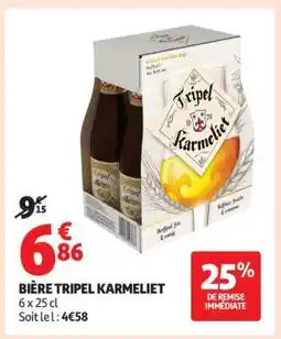 Auchan Bière Tripel Karmeliet offre